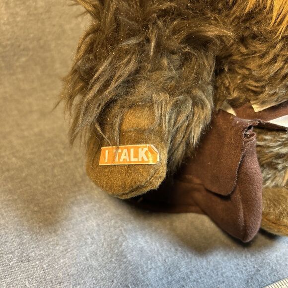 Star Wars Talking CHEWBACCA Chewy 15" Plush Blue Eyes Wookie Stuffed Doll - Picture 3 of 7